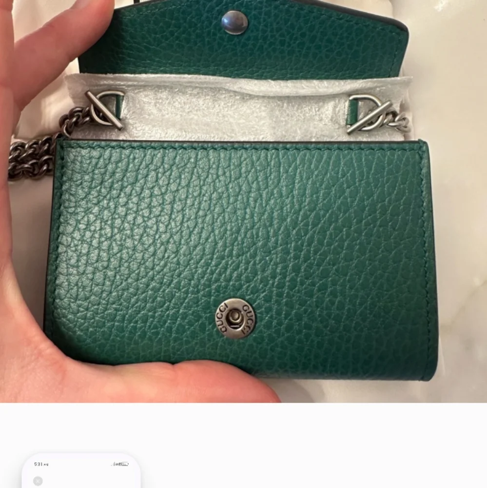 GUCCI wallet authentic. New never used deep green leather material.. - Picture 3 of 5